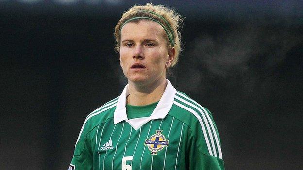 Captain Julie Nelson notched Northern Ireland's opening goal in the third minute