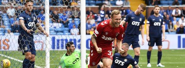 Scott Arfield's goal had looked like earning Rangers the win