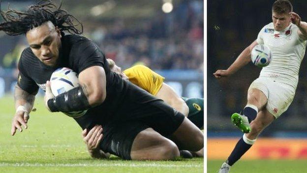 All Black centre Ma'a Nonu and England back Owen Farrell