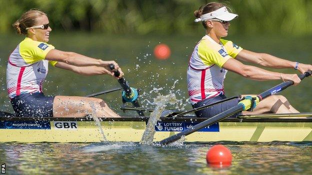 Heather Glover and Heather Stanning