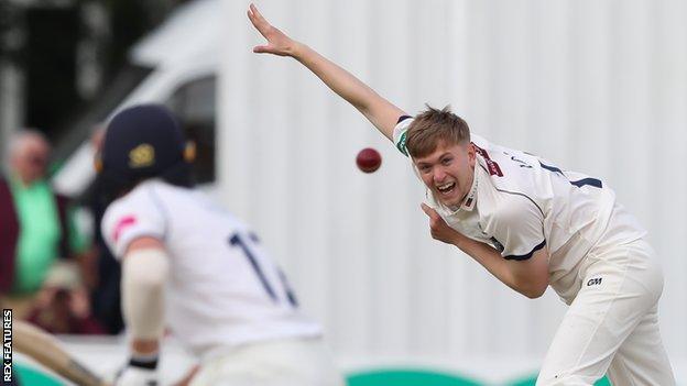 James Logan in action for Yorkshire