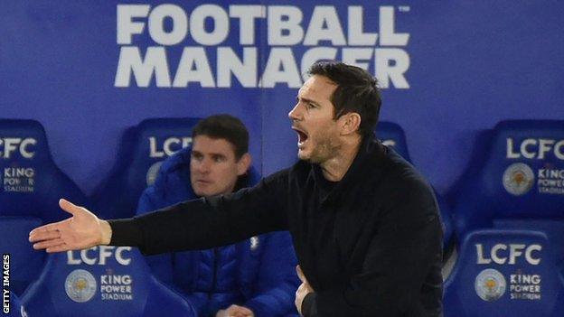 Frank Lampard on the touchline