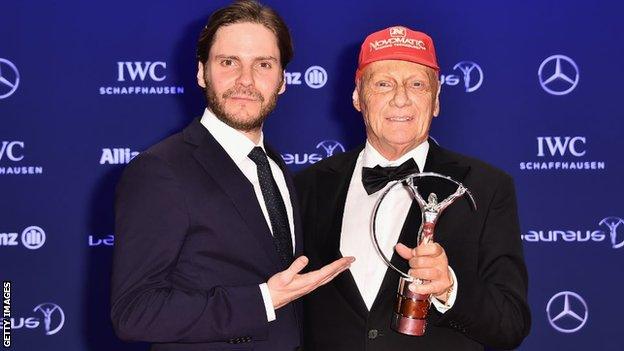 Daniel Bruhl and Niki Lauda