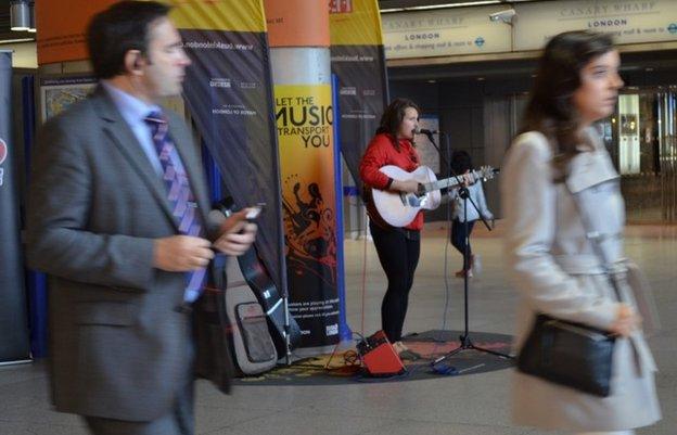 Busking on the Tube