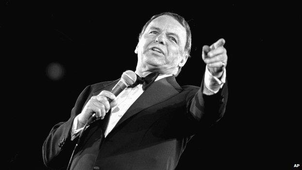 Frank Sinatra singing