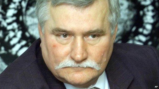 Former Polish President Lech Walesa in 2000