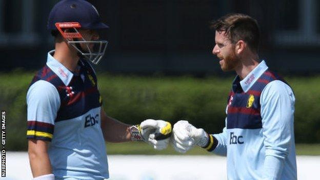 Durham openers Alex Lees (left) and Graham Clark were the only two batters to pass 500 runs for the tournament. The best after Clark (646) and Lees (562) was Alastair Cook's 455