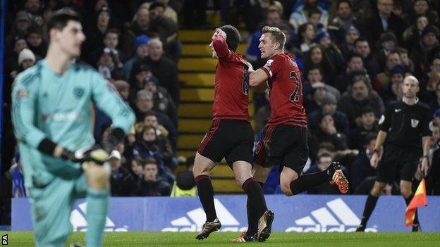 Craig Gardner celebrates his first goal of the season