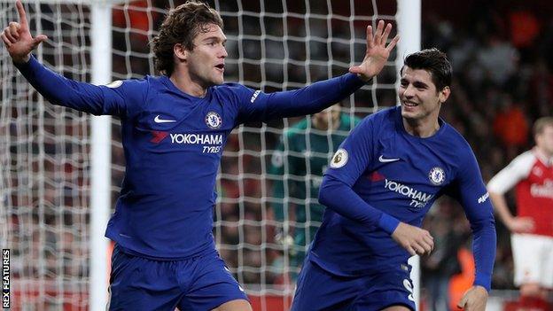 Marcos Alonso (left)