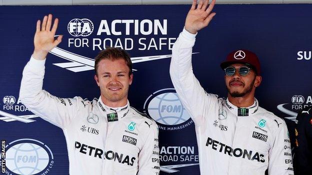 Lewis Hamilton and Nico Rosberg