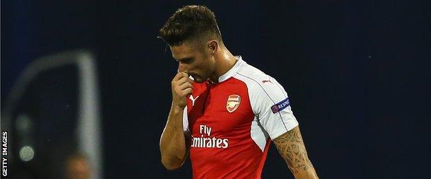 Arsenal striker Olivier Giroud