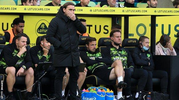 Daniel Farke as Norwich boss