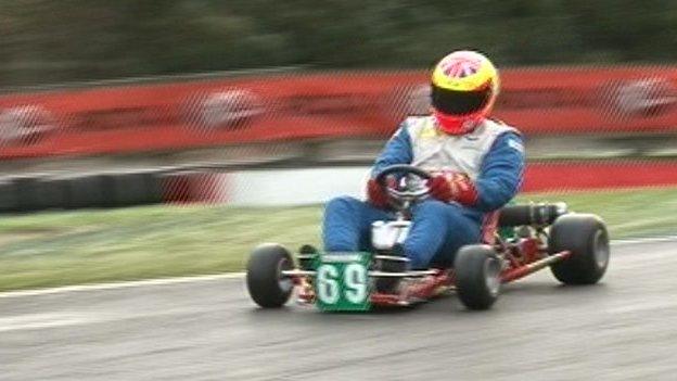 A Kart at Buckmore Park