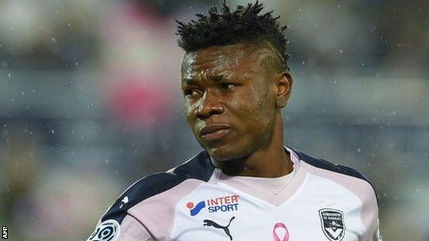 Samuel Kalu in action for French side Bordeaux