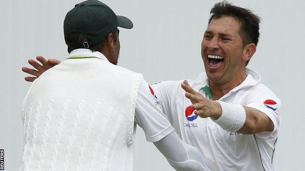 Yasir Shah now has 25 wickets in three Tests against England