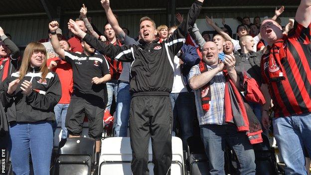 Crusaders celebrate the league title