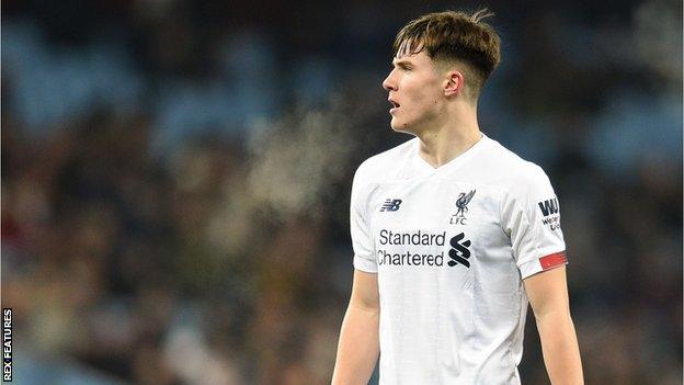 Morgan Boyes made his Liverpool against Aston Villa in November 2019, when he was aged just 18