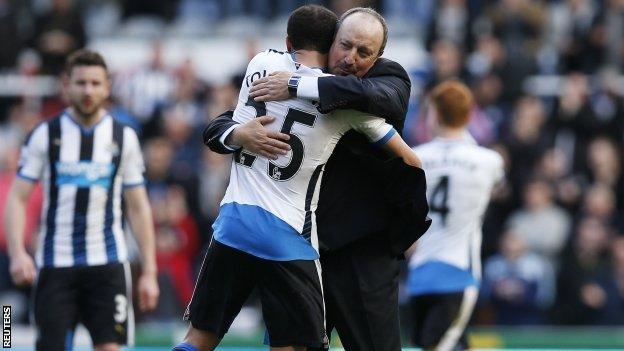 Andros Townsend (left) and Rafael Benitez