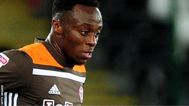 Moses Odubajo in action for Brentford