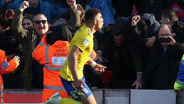 Birmingham striker Che Adams scored for the fourth time this season