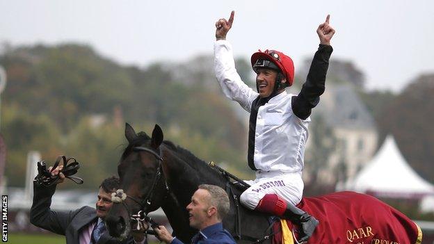 Frankie Dettori and Golden Horn