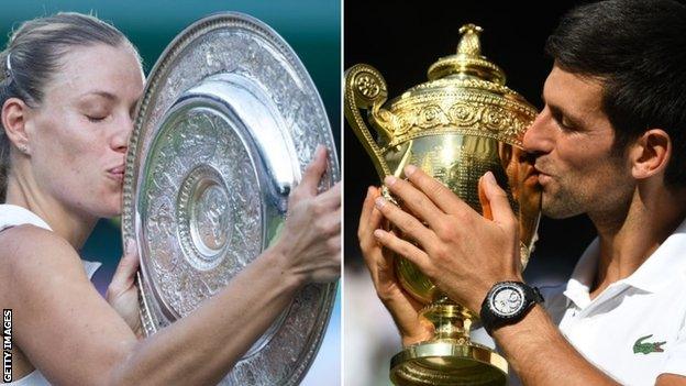 Angelique Kerber and Novak Djokovic