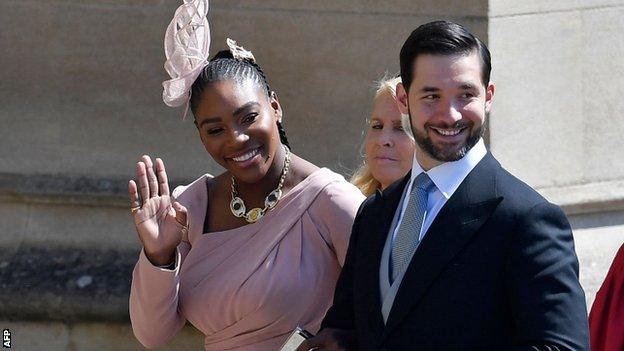 Serena Williams with husband Alexis Ohanian