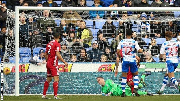 Yann Kermorgant scores with a free-kick