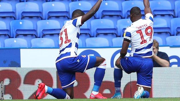 Lucas Joao and Yakou Meite 'took a knee' to support the Black Lives Matter movement after the Portuguese striker scored the opening goal