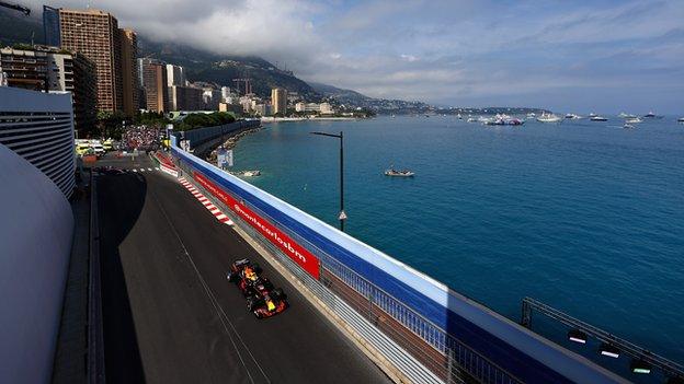 Daniel Ricciardo in action at the Monaco Grand Prix