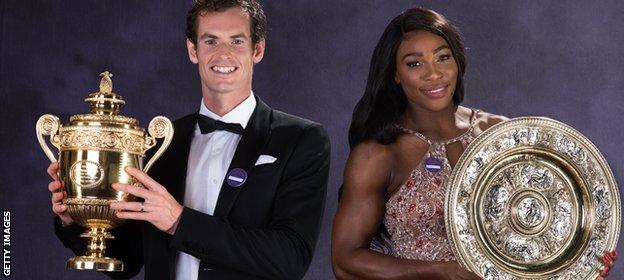 Andy Murray and Serena Williams