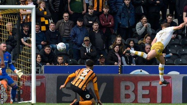 Jordan Rhodes scoring for Sheffield Wednesday