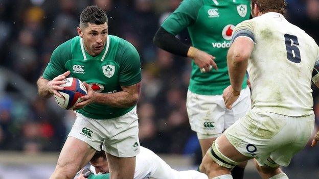 Rob Kearney helped Ireland to a Grand Slam clinching win over England at Twickenham