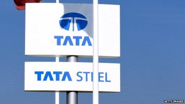 Tata steel signs