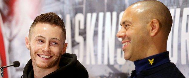 Adam Booth (right) has already trained Belfast native Ryan Burnett to a world title