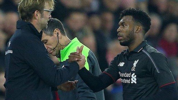 Jurgen Klopp and Daniel Sturridge