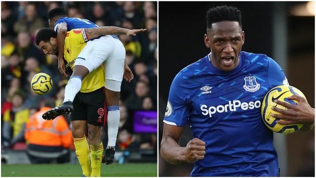 Mina engaged in several robust challenges with Troy Deeney and was key in ending Watford striker's fine run of scoring four goals in five games. Mina's defensive work was on times unorthodox but there can be no doubt that his two goals completely changed the fixture.