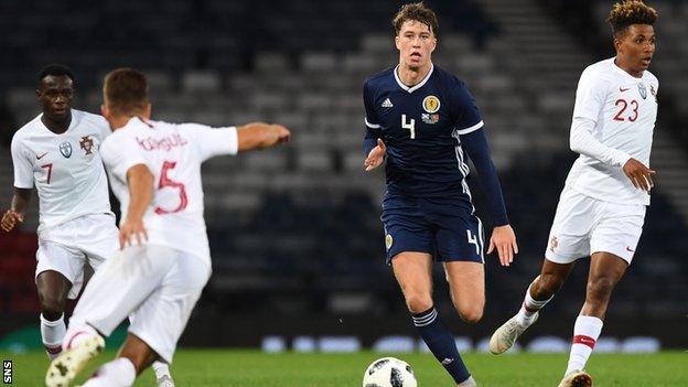 Jack Hendry won his three Scotland caps in 2018