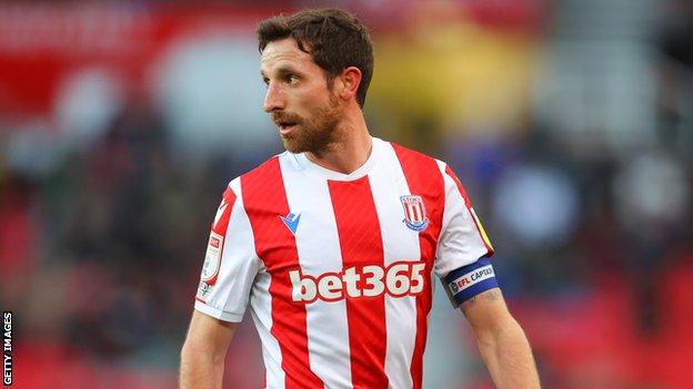 Joe Allen in action for Stoke