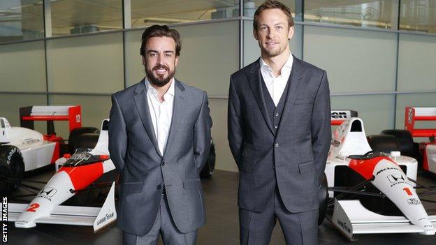 Fernando Alonso and Jenson Button