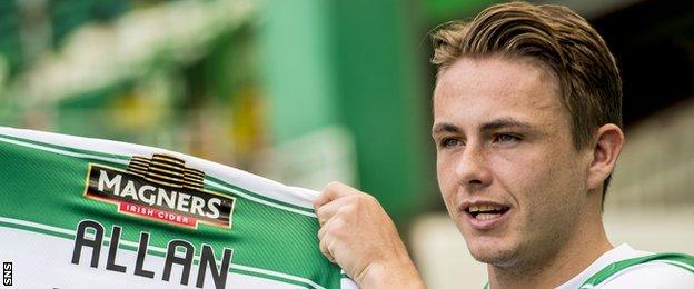 Celtic midfielder Scott Allan