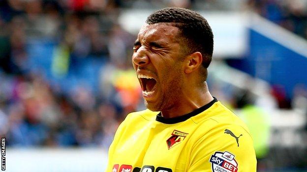 Deeney scored 21 goals to help Watford seal their Premier League return in 2015