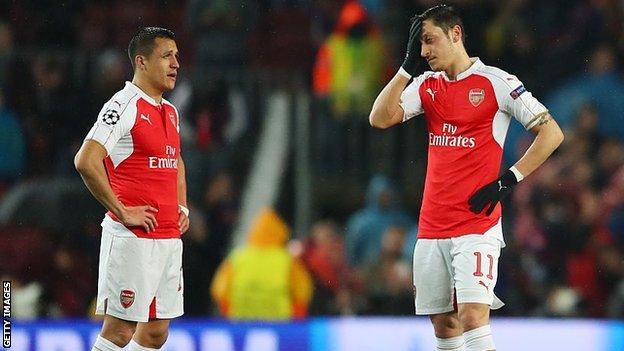 Alexis Sanchez and Mesut Ozil