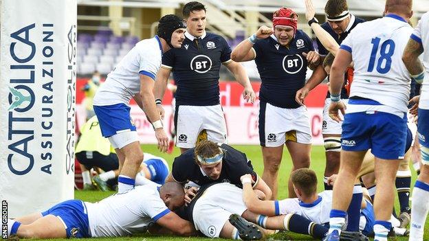 Scott Cummings' try sparked a Scotland resurgence in the second-half