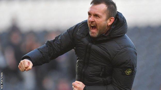 Nathan Jones' win rate since returning to become Hatters boss in May 2020 after his failure at Stoke is 44 in 102 games - almost one in every two