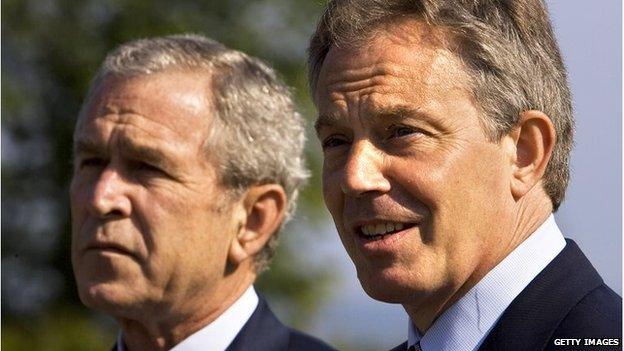 George W Bush and Tony Blair