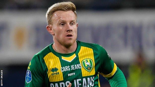 Mark Duffy in action for ADO Den Haag