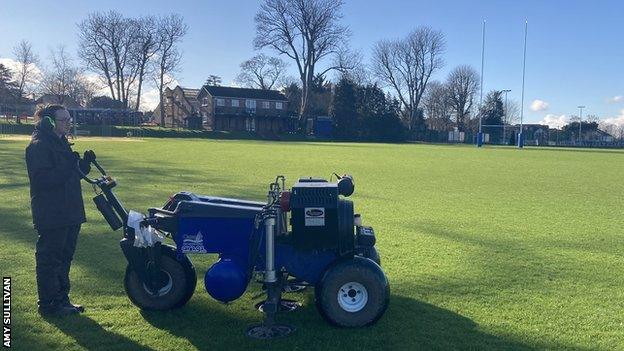 Amy Sullivan working at Whitgift School