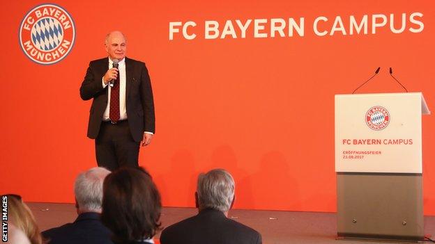 Bayern president Uli Hoeness