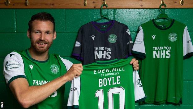 Hibernian winger Martin Boyle